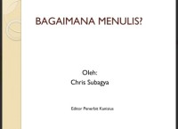 [eBook]BAGAIMANA MENULIS