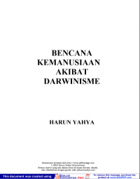 [eBook] BENCANA KEMANUSIAAN AKIBAT DARWINISME