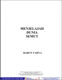 [eBook]MENJELAJAH DUNIA SEMUT